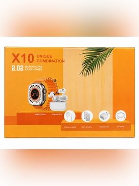 X10 Smart Watch & Wireless Earphones Bundle – Brand New & Sealed ⌚🎧